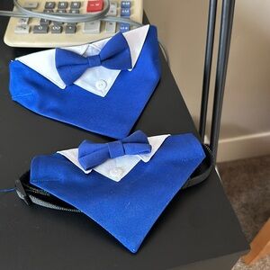 Like new cute tux for dogs adjustable size small and medium